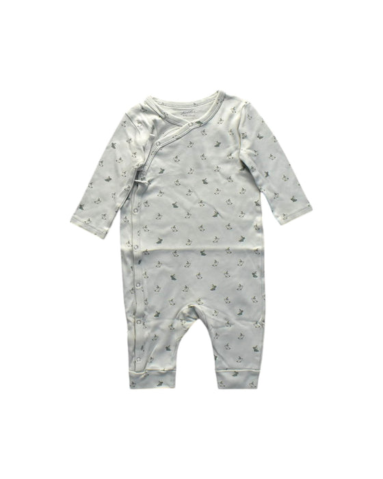 A White Long Sleeve Bodysuits from Pehr in size 6-12M for boy. (Front View)