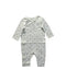 A White Long Sleeve Bodysuits from Pehr in size 6-12M for boy. (Front View)