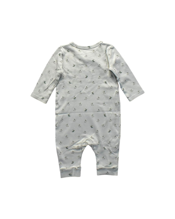 A White Long Sleeve Bodysuits from Pehr in size 6-12M for boy. (Back View)