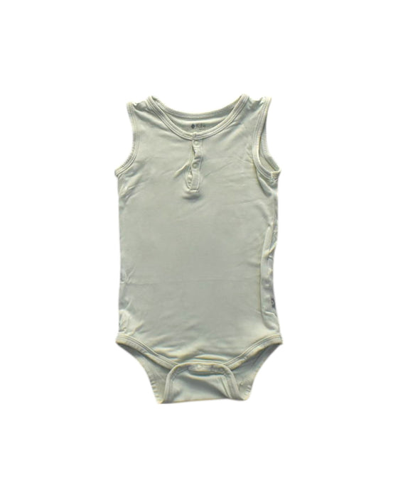 A Beige Sleeveless Bodysuits from Kyte Baby in size 12-18M for girl. (Front View)