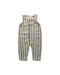 A Beige Sleeveless Rompers from 1 + in the family in size 6-12M for neutral. (Front View)