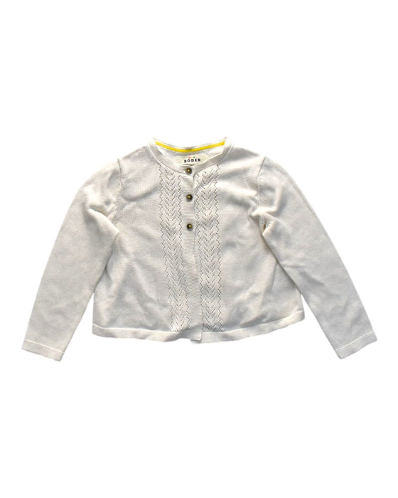 A Ivory Cardigans from Boden in size 5T for girl. (Front View)