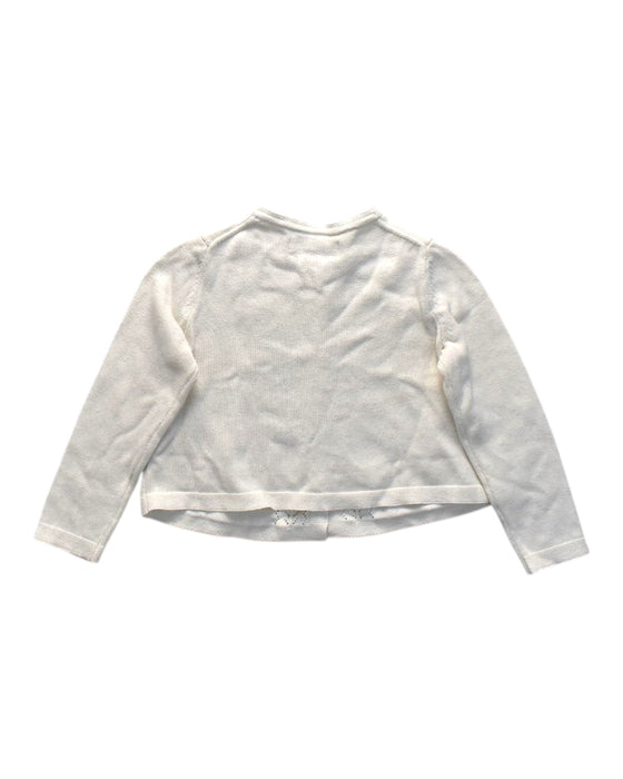 A Ivory Cardigans from Boden in size 5T for girl. (Back View)