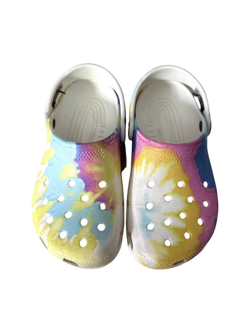 A Multicolour Slip Ons from Crocs in size 7Y for girl. (Front View)