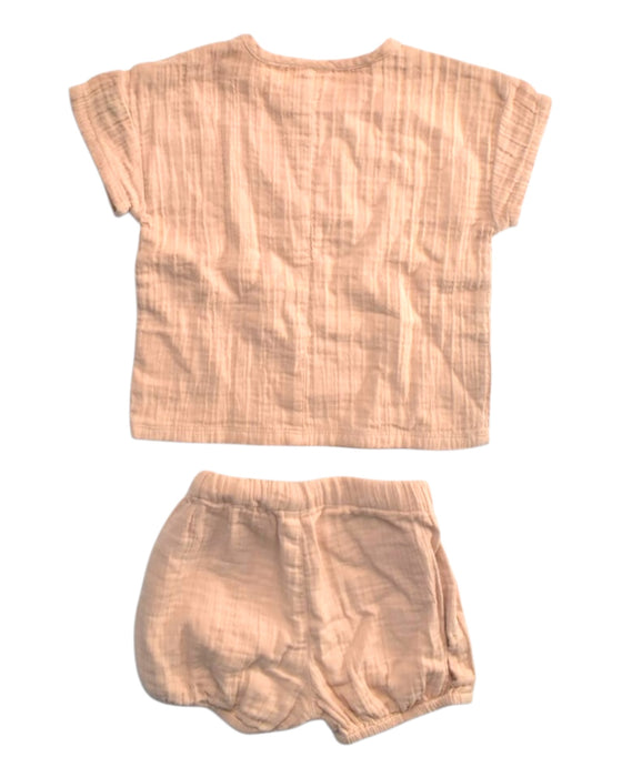 A Peach Shorts Sets from Lindex in size 6-12M for girl. (Back View)