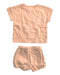 A Peach Shorts Sets from Lindex in size 6-12M for girl. (Back View)