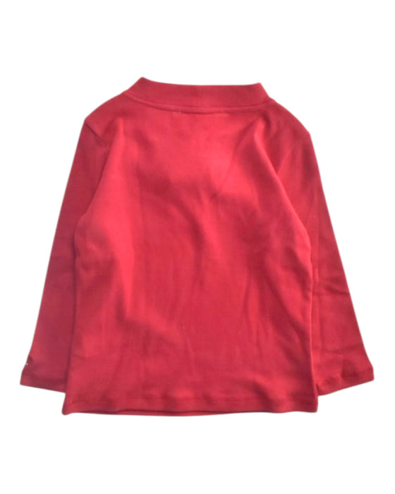 A Red Long Sleeve Tops from Chateau de Sable in size 3T for boy. (Back View)