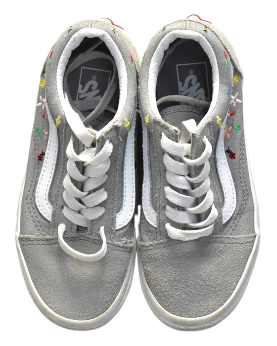 A Grey Sneakers from Vans in size 6T for neutral. (Back View)