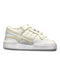 A White Sneakers from Adidas in size 12-18M for girl. (Front View)