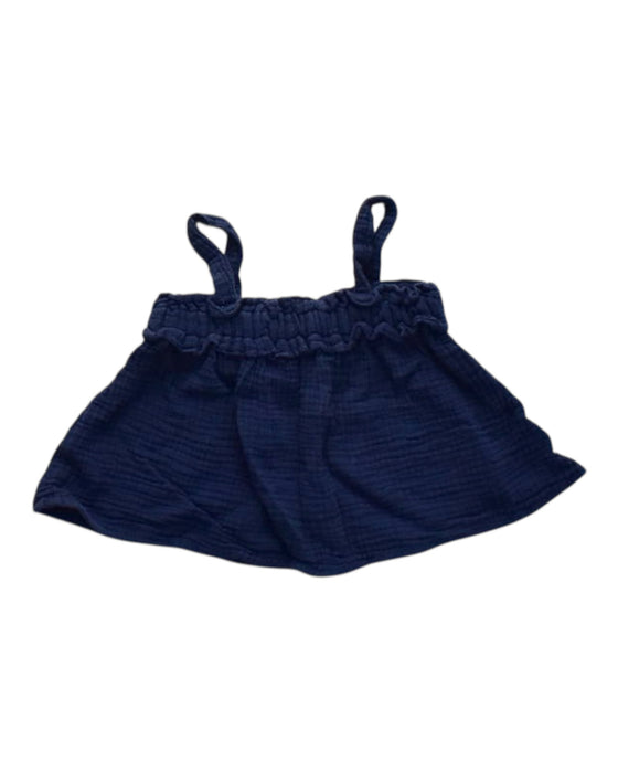 A Navy Sleeveless Tops from Seed in size 12-18M for girl. (Front View)