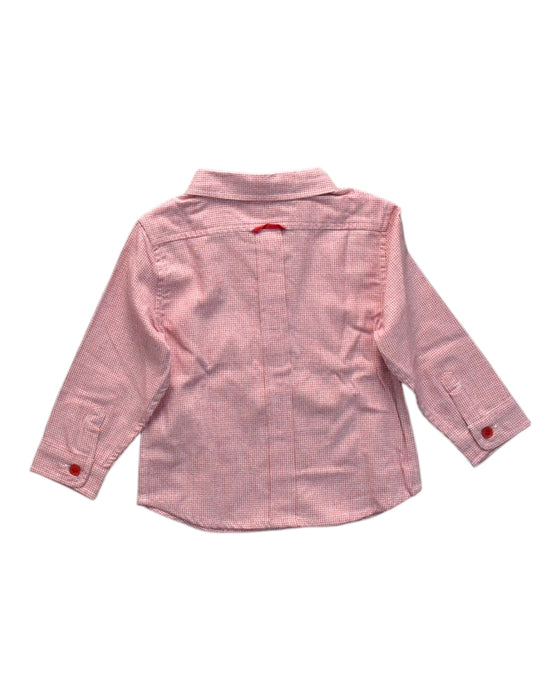 A Pink Long Sleeve Shirts from Chateau de Sable in size 12-18M for boy. (Back View)