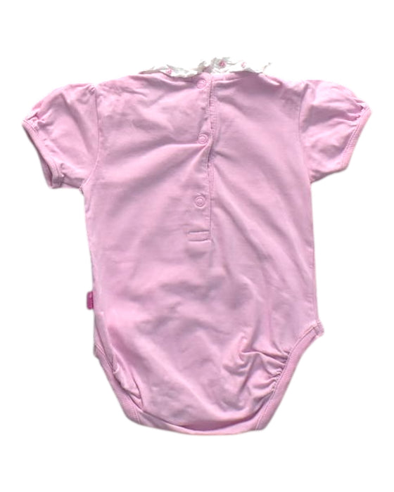 A Pink Short Sleeve Bodysuits from Jojo Maman Bébé in size 3-6M for girl. (Back View)