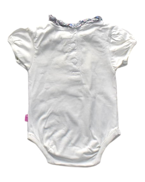 A Beige Short Sleeve Bodysuits from Jojo Maman Bébé in size 3-6M for girl. (Back View)