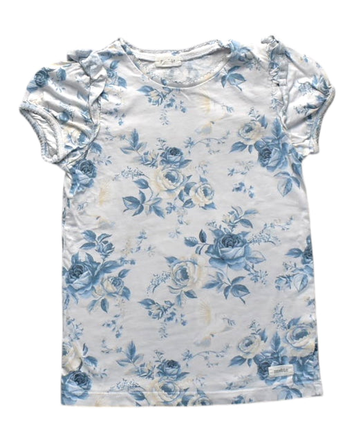 A White Short Sleeve Tops from Newbie in size 8Y for girl. (Front View)
