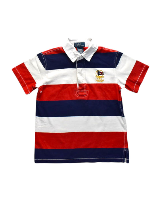 A Multicolour Short Sleeve Polos from Polo Ralph Lauren in size 5T for boy. (Front View)