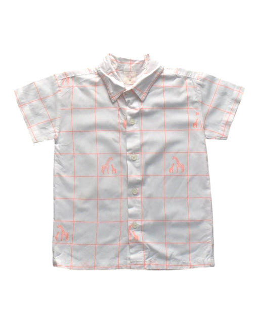 A White Short Sleeve Shirts from Elly in size 3T for neutral. (Front View)