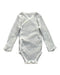 A Grey Long Sleeve Bodysuits from Bout'Chou in size 0-3M for neutral. (Front View)