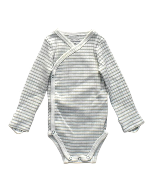A Grey Long Sleeve Bodysuits from Bout'Chou in size 0-3M for neutral. (Front View)