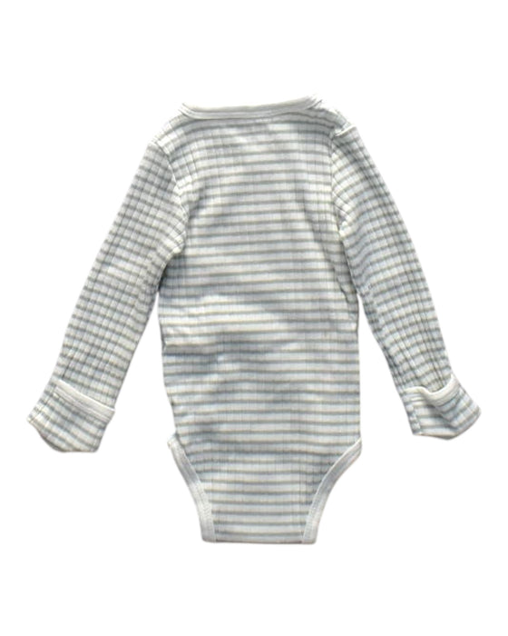 A Grey Long Sleeve Bodysuits from Bout'Chou in size 0-3M for neutral. (Back View)