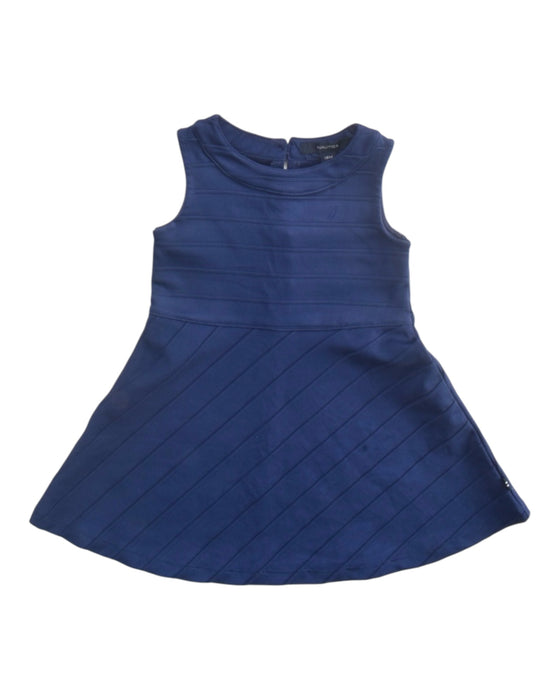 A Navy Sleeveless Dresses from Nautica in size 12-18M for girl. (Front View)