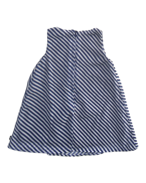 A Blue Sleeveless Dresses from Nautica in size 6-12M for girl. (Back View)