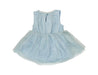 A Blue Sleeveless Dresses from Gingersnaps in size 3-6M for girl. (Back View)