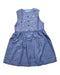 A Blue Sleeveless Dresses from Familiar in size 5T for girl. (Front View)