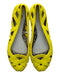A Yellow Flats from Mini Melissa Jason Wu in size 12Y for women. (Back View)