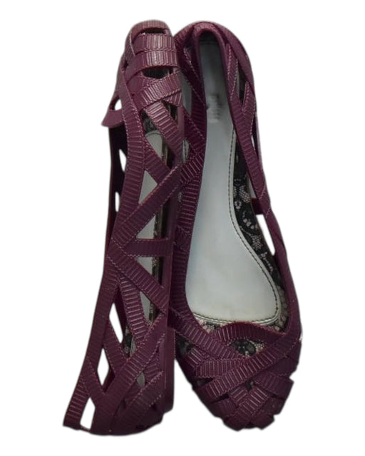 A Purple Flats from Mini Melissa Jason Wu in size 12Y for women. (Front View)