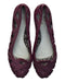 A Purple Flats from Mini Melissa Jason Wu in size 12Y for women. (Back View)