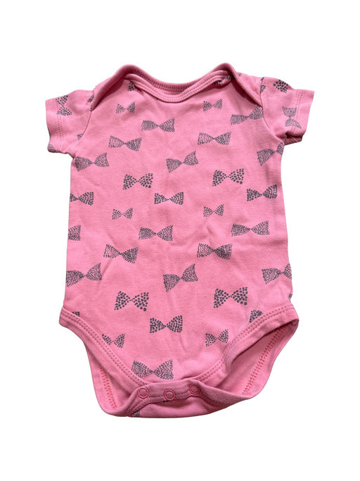 A Pink Short Sleeve Bodysuits from Mamas & Papas in size 3-6M for girl. (Front View)