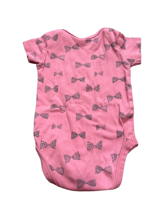 A Pink Short Sleeve Bodysuits from Mamas & Papas in size 3-6M for girl. (Back View)