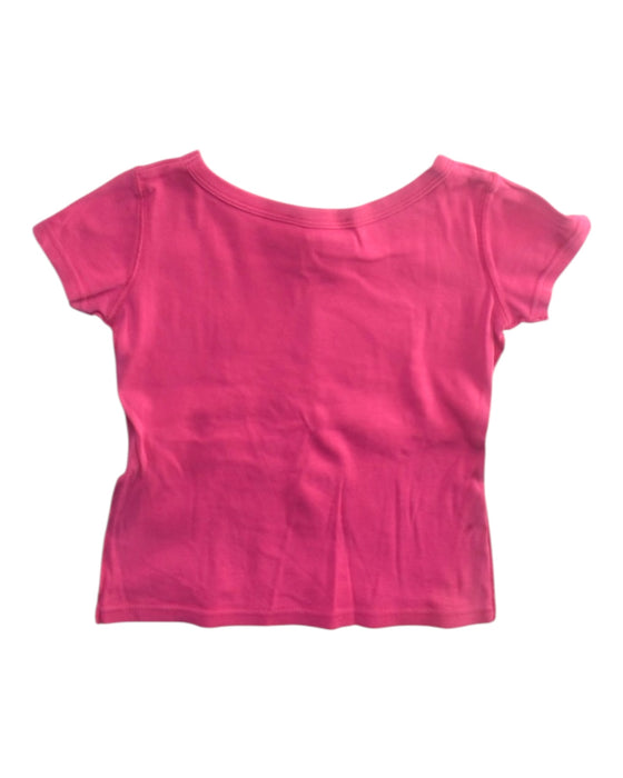 A Pink Short Sleeve T Shirts from Rykiel Enfant in size 4T for girl. (Back View)