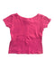 A Pink Short Sleeve T Shirts from Rykiel Enfant in size 4T for girl. (Back View)