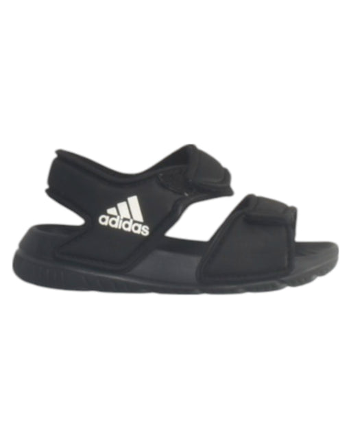A Black Sandals from Adidas in size 12-18M for boy. (Front View)