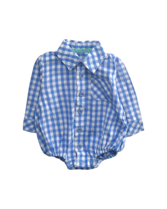 A Blue Long Sleeve Rompers from Early Days in size 0-3M for boy. (Front View)