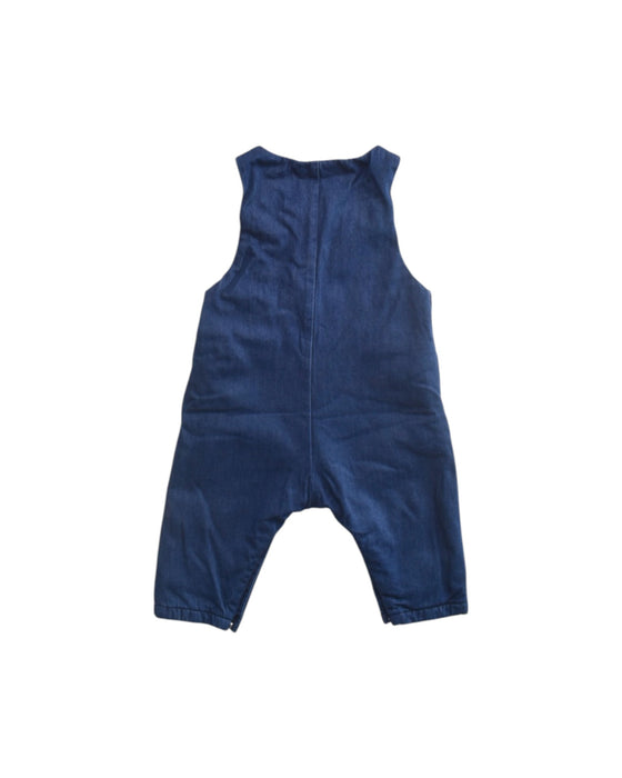 A Navy Long Overalls from Jacadi in size 6-12M for boy. (Back View)