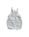 A White Overall Shorts from Seed in size 0-3M for boy. (Back View)