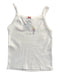 A White Sleeveless Tops from Petit Bateau in size 3T for girl. (Front View)