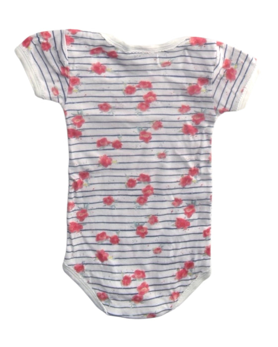 A White Short Sleeve Bodysuits from Petit Bateau in size 2T for girl. (Back View)