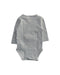 A Grey Long Sleeve Bodysuits from Seed in size Newborn for boy. (Back View)