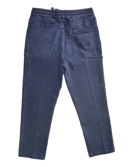 A Navy Sweatpants from Seed in size 6T for boy. (Back View)