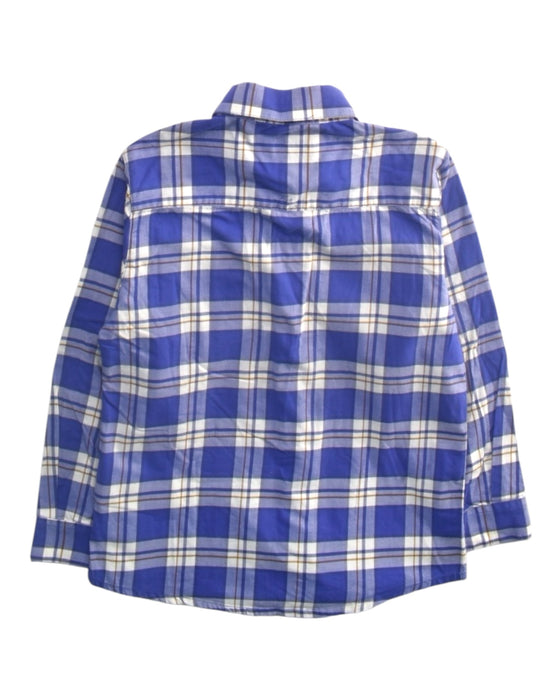 A Blue Long Sleeve Shirts from Mayoral in size 5T for boy. (Back View)