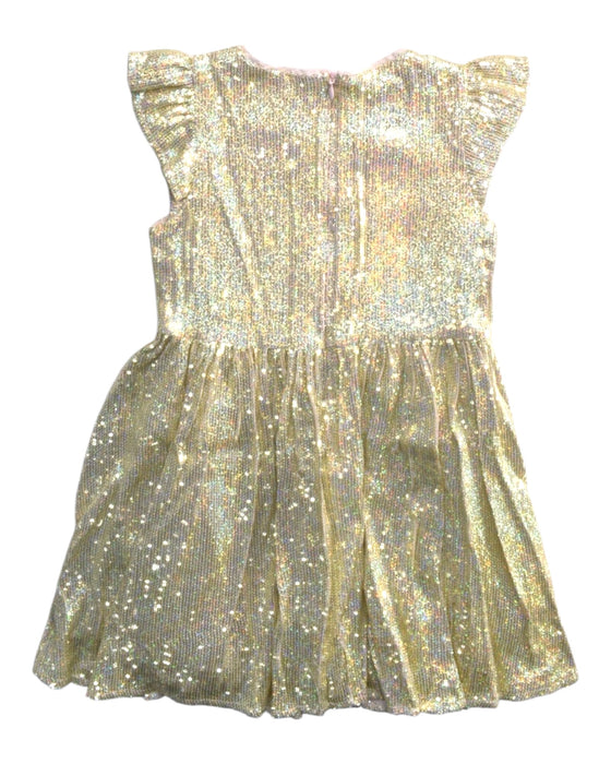 A Multicolour Sleeveless Dresses from Seed in size 7Y for girl. (Back View)