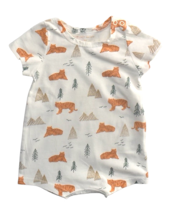 A Multicolour Short Sleeve Rompers from Le Petit Society in size 0-3M for boy. (Front View)