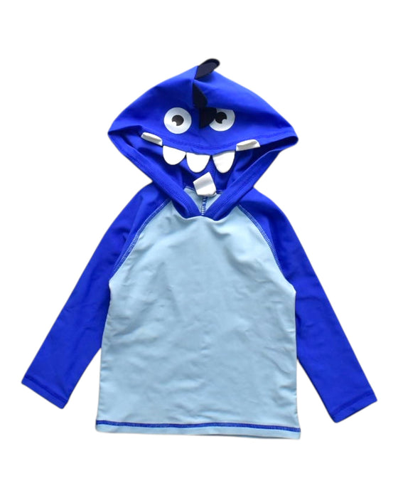 A Blue Rash Guards from Seed in size 12-18M for boy. (Front View)