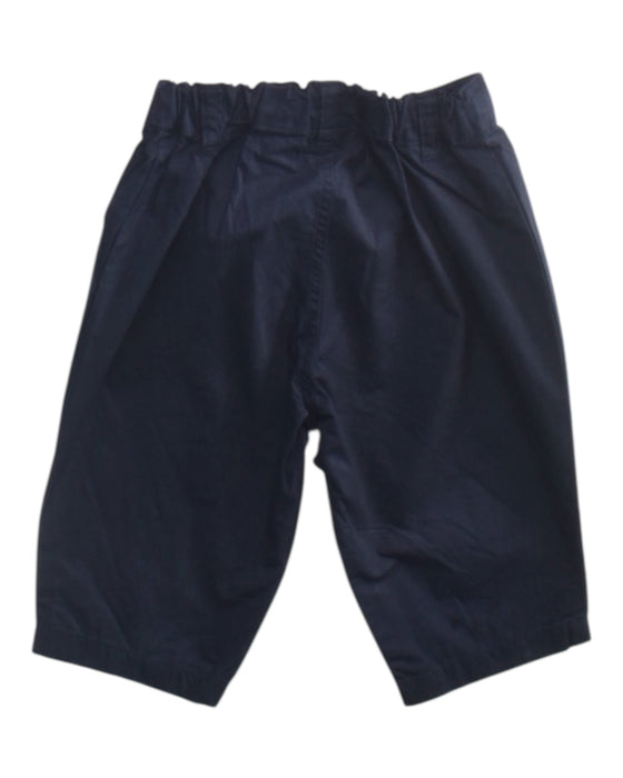 A Navy Shorts from Petit Bateau in size 6-12M for boy. (Back View)