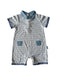 A Blue Short Sleeve Rompers from Château de Sable in size 6-12M for boy. (Front View)
