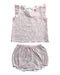 A Pink Shorts Sets from Petit Bateau in size 12-18M for girl. (Front View)