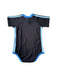 A Black Short Sleeve Bodysuits from i play in size 12-18M for boy. (Back View)